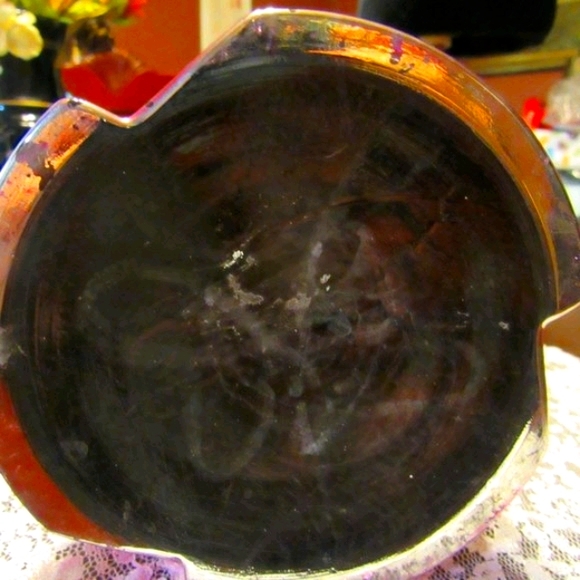 💗Sensational Vintage Art Deco Nouveau Style Tulip Pink & Silver Iridescent Vase - Picture 7 of 16